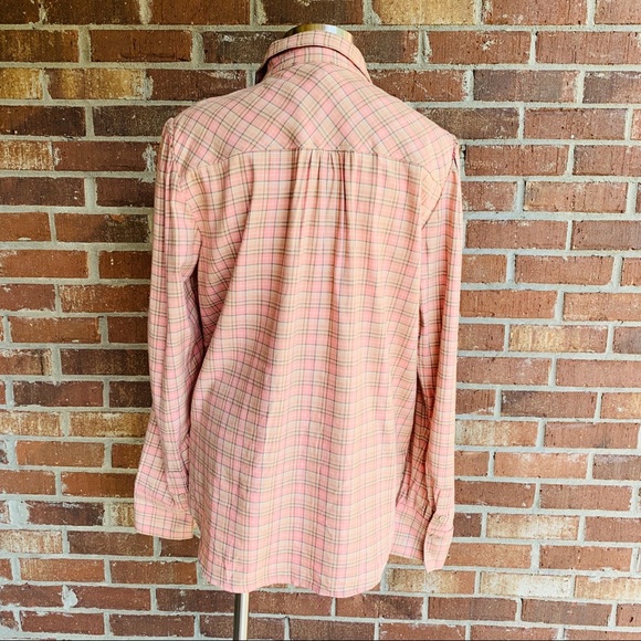 PAIGE Plaid Button Down Long Sleeve Kamie Shirt. - Picture 4 of 8